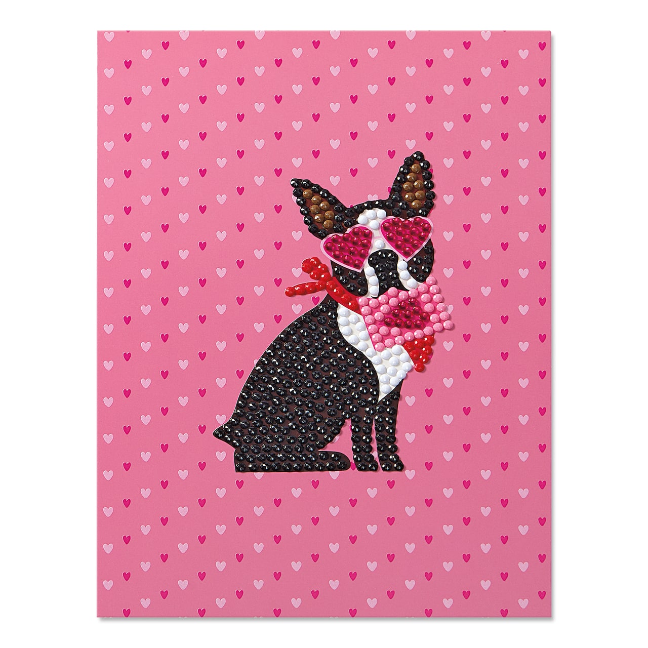 Valentine Dog Diamond Art Card Kit by Make Market®